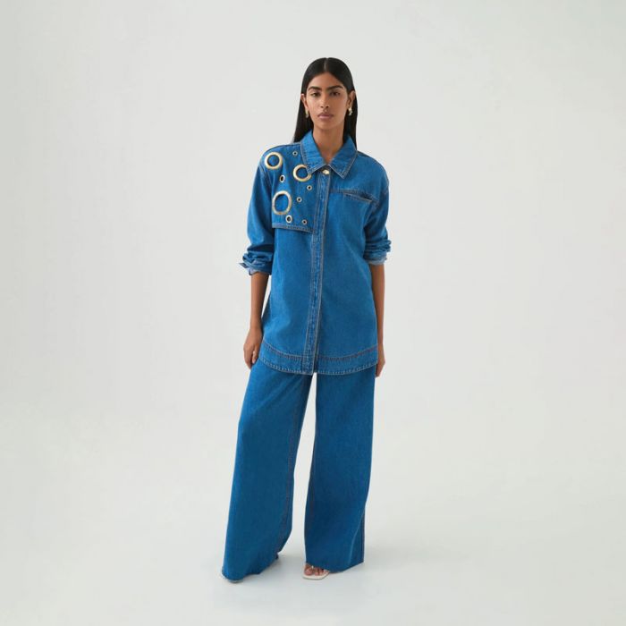 OUTLINE DENIM JEANS - جينز | AJE - اي جي إي OUTLINE DENIM JEANS - جينز | AJE - اي جي إي