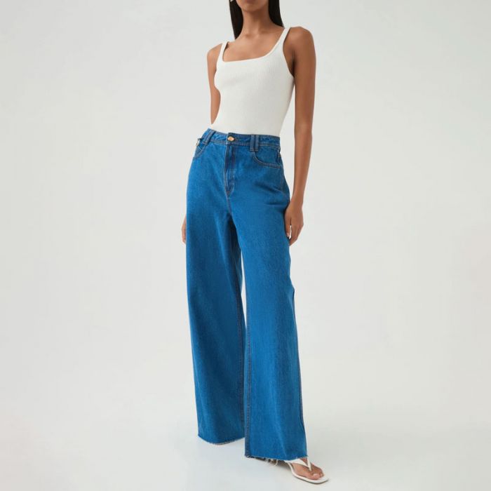 OUTLINE DENIM JEANS - جينز | AJE - اي جي إي OUTLINE DENIM JEANS - جينز | AJE - اي جي إي