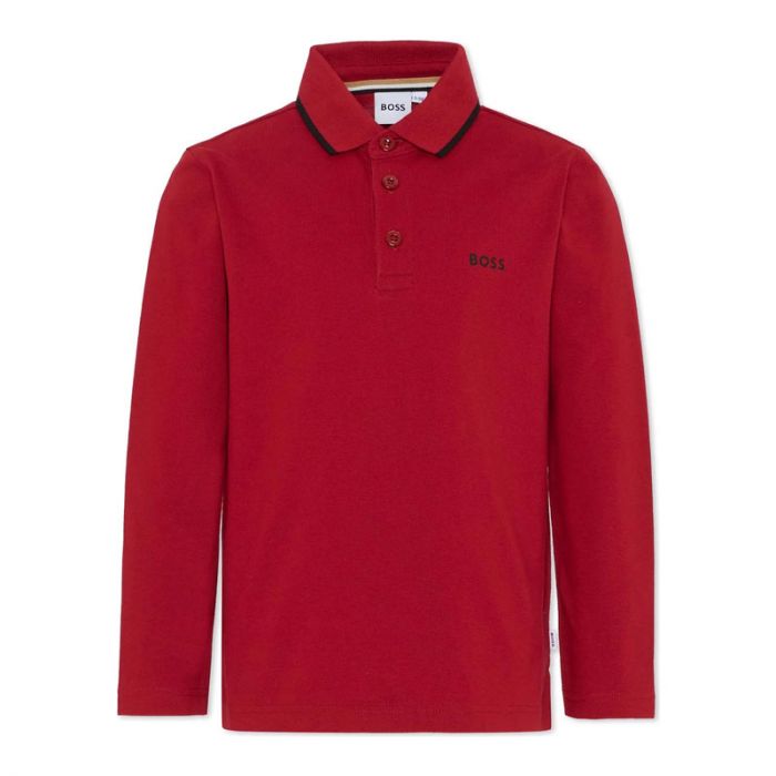 BOY LONG SLEEVE POLO - بولو | BOSS - بوس