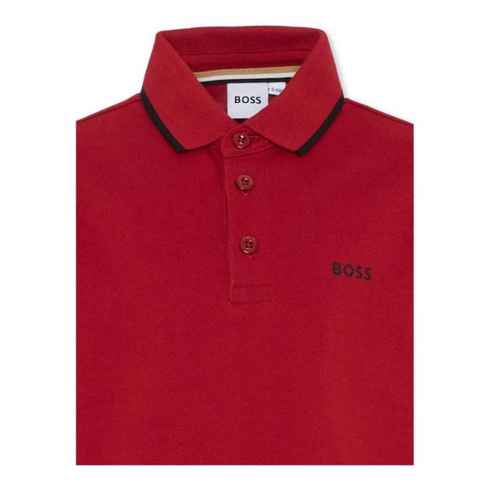 BOY LONG SLEEVE POLO - بولو | BOSS - بوس BOY LONG SLEEVE POLO - بولو | BOSS - بوس