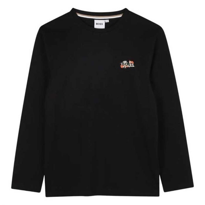 BOY LONG SLEEVE T-SHIRT - تي شيرت | BOSS - بوس