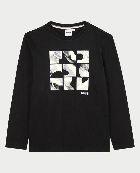 BOY LONG SLEEVE T-SHIRT - تي شيرت | BOSS - بوس