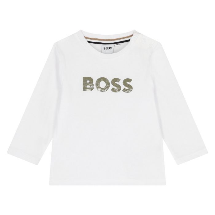 BABY BOY LONG SLEEVE T-SHIRT - تي شيرت | BOSS - بوس