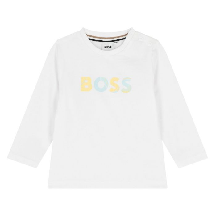 BABY BOY LONG SLEEVE T-SHIRT - تي شيرت | BOSS - بوس