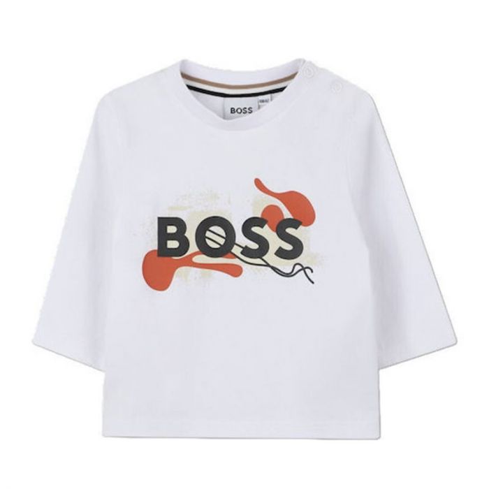 BABY BOY LONG SLEEVE T-SHIRT - تي شيرت | BOSS - بوس