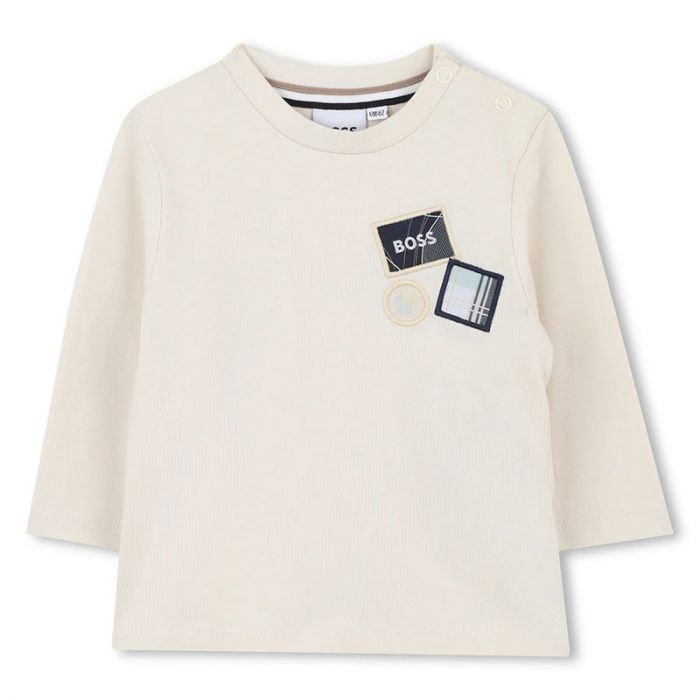 BABY BOY LONG SLEEVE T-SHIRT - تي شيرت | BOSS - بوس
