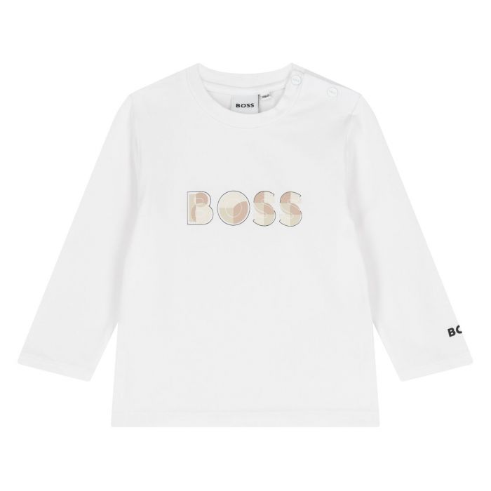 BABY BOY LONG SLEEVE T-SHIRT - تي شيرت | BOSS - بوس