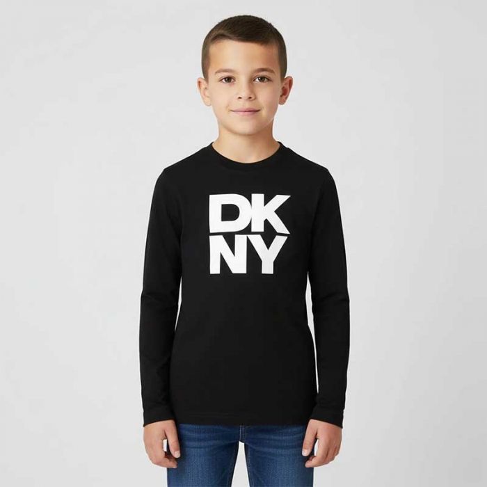 BOY LONG SLEEVE T-SHIRT - تي شيرت | DKNY - دكني BOY LONG SLEEVE T-SHIRT - تي شيرت | DKNY - دكني