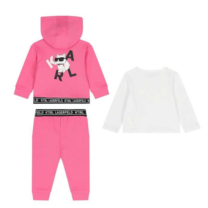 BABY GIRL 3 PIECES SET - طقم أطفال | KARL LAGERFELD - كارل لاغرفيلد BABY GIRL 3 PIECES SET - طقم أطفال | KARL LAGERFELD - كارل لاغرفيلد