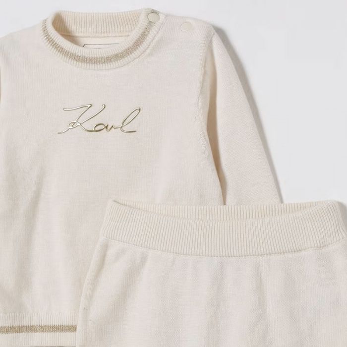 NEWBORN LONG SLEEVE T-SHIRT+LEGGINGS - طقم أطفال | KARL LAGERFELD - كارل لاغرفيلد NEWBORN LONG SLEEVE T-SHIRT+LEGGINGS - طقم أطفال | KARL LAGERFELD - كارل لاغرفيلد