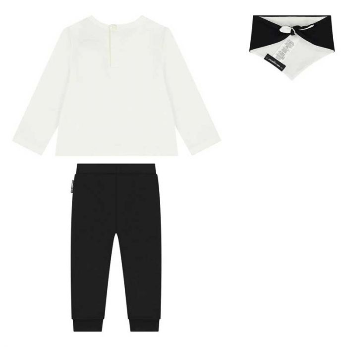 BABY BOY LONG SLEEVE T-SHIRT+LEGGINGS - طقم أطفال | KARL LAGERFELD - كارل لاغرفيلد BABY BOY LONG SLEEVE T-SHIRT+LEGGINGS - طقم أطفال | KARL LAGERFELD - كارل لاغرفيلد
