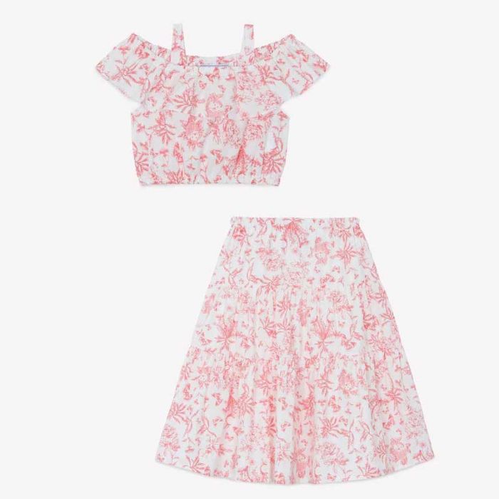 GIRL TOP+SKIRT - طقم بناتي | TARTINE ET CHOCOLAT - تارتين إي شوكولا
