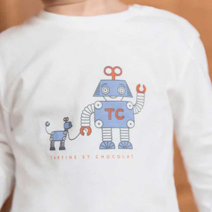 BABY BOY LONG SLEEVE T-SHIRT - تي شيرت | TARTINE ET CHOCOLAT - تارتين إي شوكولا BABY BOY LONG SLEEVE T-SHIRT - تي شيرت | TARTINE ET CHOCOLAT - تارتين إي شوكولا