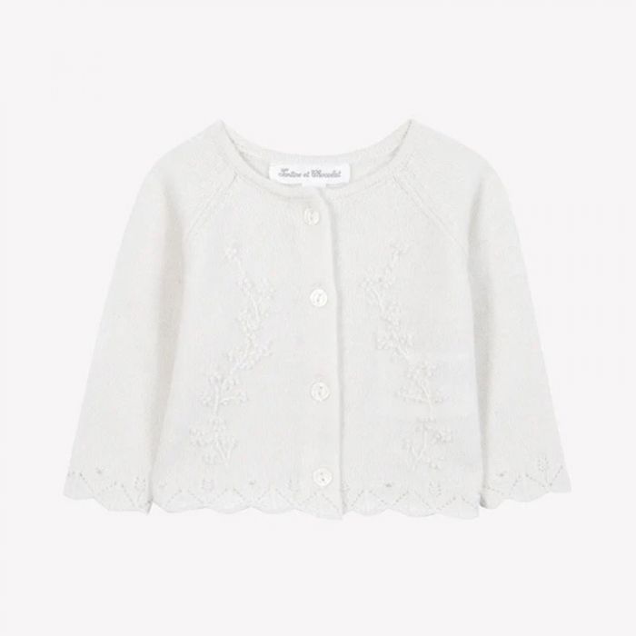 NEWBORN CARDIGAN - جاكيت صوف | TARTINE ET CHOCOLAT - تارتين إي شوكولا