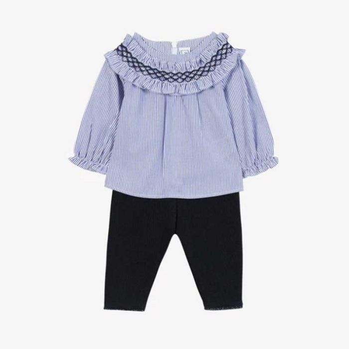 BABY GIRL SHIRT+PANTS - طقم أطفال | TARTINE ET CHOCOLAT - تارتين إي شوكولا