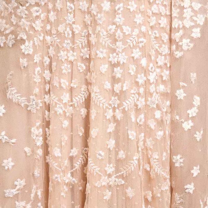 CLOVER CAPE SLEEVE ANKLE GOWN - فستان | NEEDLE & THREAD - نيدل & ثريد CLOVER CAPE SLEEVE ANKLE GOWN - فستان | NEEDLE & THREAD - نيدل & ثريد