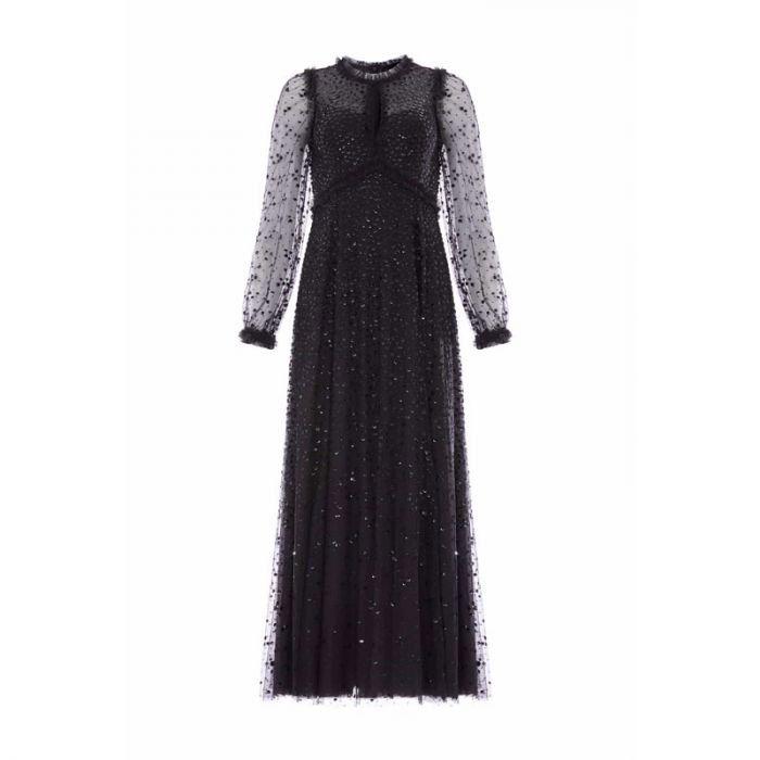 DAPPLED SEQUIN LS ANKLE GOWN - فستان | NEEDLE & THREAD - نيدل & ثريد DAPPLED SEQUIN LS ANKLE GOWN - فستان | NEEDLE & THREAD - نيدل & ثريد