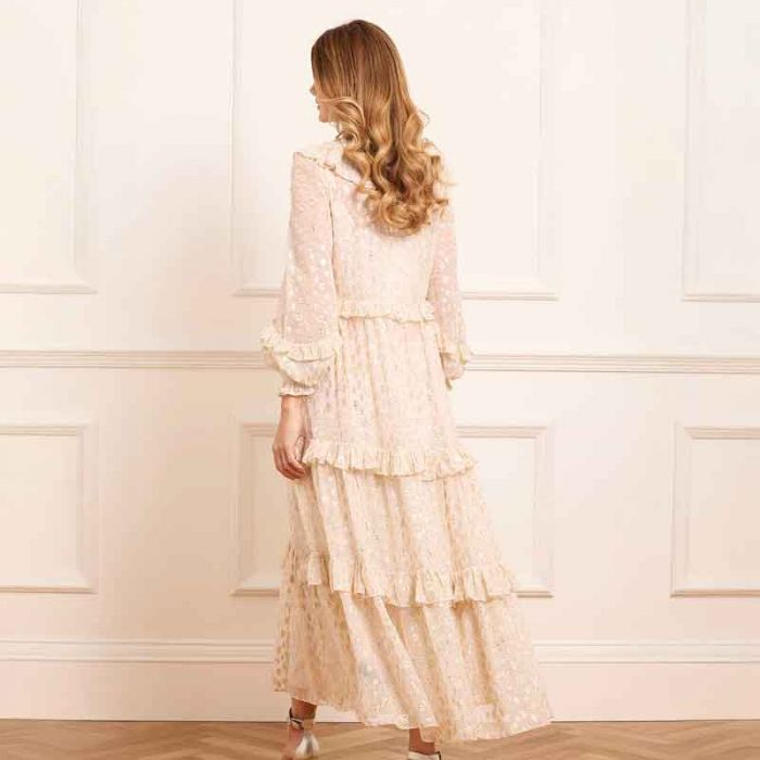 CHERIE LUREX ANKLE GOWN - فستان | NEEDLE & THREAD - نيدل & ثريد CHERIE LUREX ANKLE GOWN - فستان | NEEDLE & THREAD - نيدل & ثريد