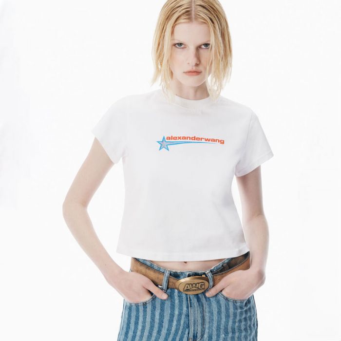 SHRUNKEN T-SHIRT - تي شيرت | ALEXANDER WANG - الكسندر وانغ