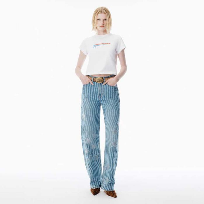 SHRUNKEN T-SHIRT - تي شيرت | ALEXANDER WANG - الكسندر وانغ SHRUNKEN T-SHIRT - تي شيرت | ALEXANDER WANG - الكسندر وانغ