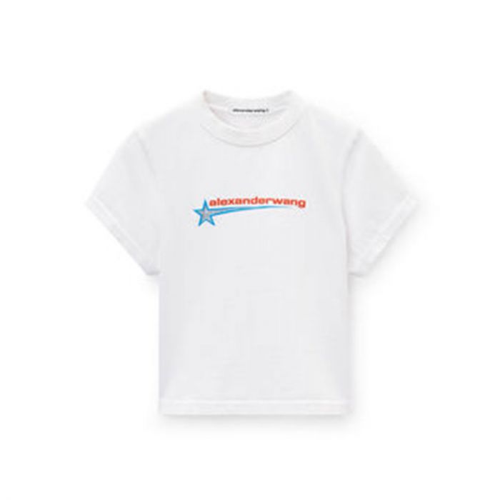 SHRUNKEN T-SHIRT - تي شيرت | ALEXANDER WANG - الكسندر وانغ SHRUNKEN T-SHIRT - تي شيرت | ALEXANDER WANG - الكسندر وانغ