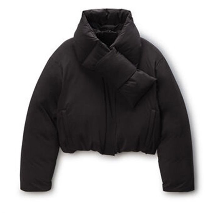 CROPPED PUFFER W SCARF - جاكيت غير رسمي | ALEXANDER WANG - الكسندر وانغ