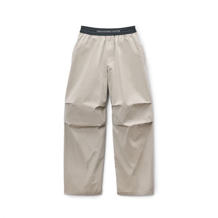 MID RISE PLEATED KNEE PANT - بنطلونات | ALEXANDER WANG - الكسندر وانغ
