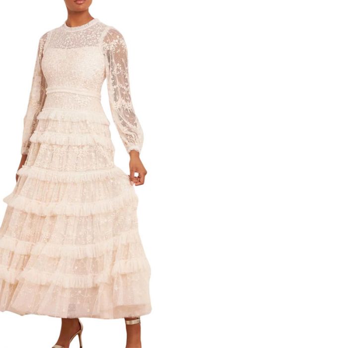 BLOSSOM LACE ANKLE GOWN - فستان | NEEDLE & THREAD - نيدل & ثريد