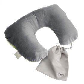 DELSEY TN INFLATABLE TRAVEL PILLOW LIME - إكسسوارات السفر