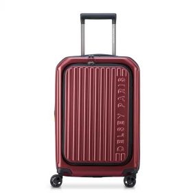 DELSEY SECURITIME ZIP H 4DW EXP TROL 55CM RED - حقيبة سفر
