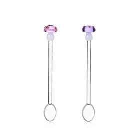 2 SPOONS PURPLE AND PINK MUSHROOM  - Ù…Ù„Ø¹Ù‚ØªØ§Ù† Ø¨ØªØµÙ…ÙŠÙ… Ø§Ù„ÙØ·Ø± Ø¨Ù„ÙˆÙ†ÙŠ Ø§Ù„Ø£Ø±Ø¬ÙˆØ§Ù†ÙŠ ÙˆØ§Ù„ÙˆØ±Ø¯ÙŠ