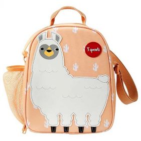 Lunch Bag-LLama-White-Orange - حقائب