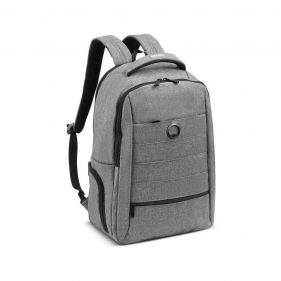 DELSEY ELEMENT VOYAGER 2CPT 17 BACKPACK GREY - حقيبة ظهر 