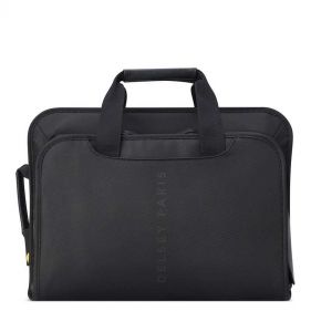 DELSEY ARCHE 2CPT SATCHEL BOARCASEC 14' BLACK - حقائب اليد