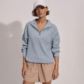 RHEA HALF ZIP SWEAT  - بلوزة صوف