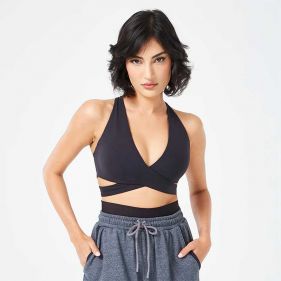 RETROGRADE CRISS CROSS BRA TOP  - حمالة صدر رياضية