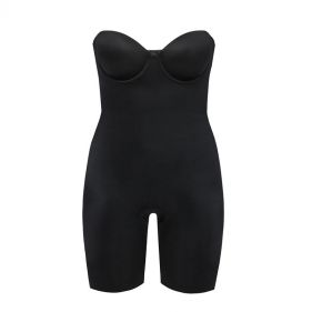 STAPLESS CUPED MID-THIGH BODY SUIT  - بدلة من قطعة واحدة