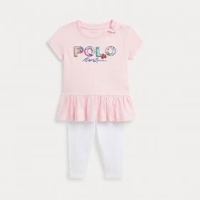 BABY GIRL T-SHIRT+PANTS - طقم لطفلة صغيرة