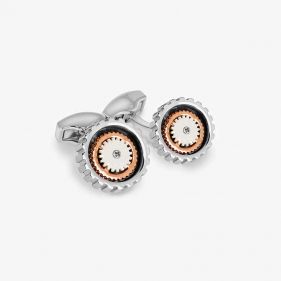 CUFFLINKS ROTATED GEAR  - أزرار الكم