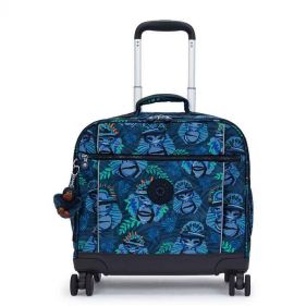 LARGE WHEELED BAG BLUE MONKEY FUN - شنطة ظهر