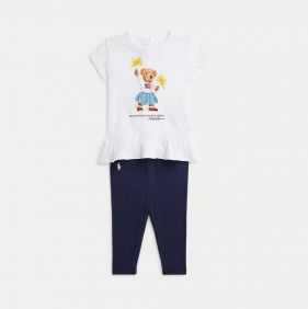 BABY GIRL T-SHIRT+LEGGINGS - طقم لطفلة صغيرة