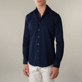 DENIM SHIRT  - قميص سادة كم طويل  