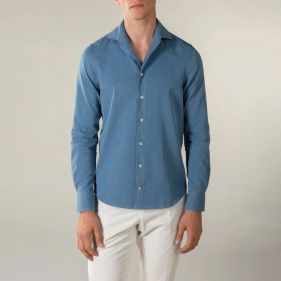 DENIM SHIRT  - قميص سادة كم طويل  