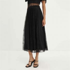 LACE LONG MIDI SKIRT  - تنورة