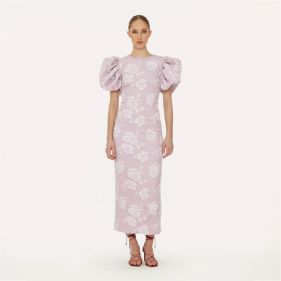 JACQUARD MIDI DRESS  - فستان
