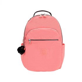 LARGE BACKPACK SEOUL : KIPLING : PEACH PEACE : OS - شنطة ظهر