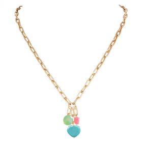 14K  SUGAR POP CLUSTER NECKLACE - أقراط