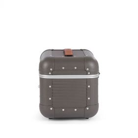 BANK VANITY CASE ALUMINUM : FABBRICA PELLETTERIE MILANO : STEEL GREY : OS - حقيبة تسوق نسائية من فانيتي