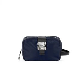 BANK ON THE ROAD BUTTERFLY WASH CASE FABRIC : FABBRICA PELLETTERIE MILANO : INDIGO BLUE : OS - إكسسوارات كيس صغير