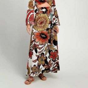 BRODERIE MAXI SKIRT - تنورة